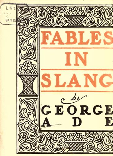 Fables in Slang