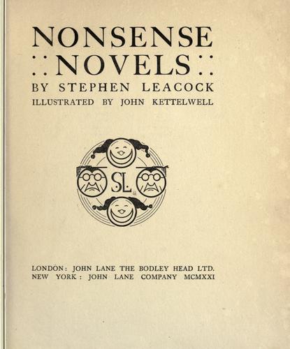 Nonsense Novels