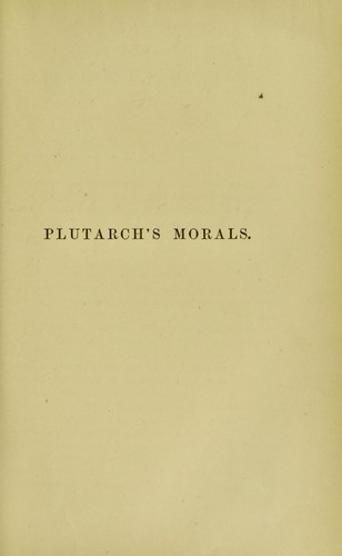 Plutarch's Morals