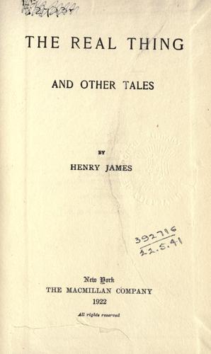 The Real Thing and Other Tales