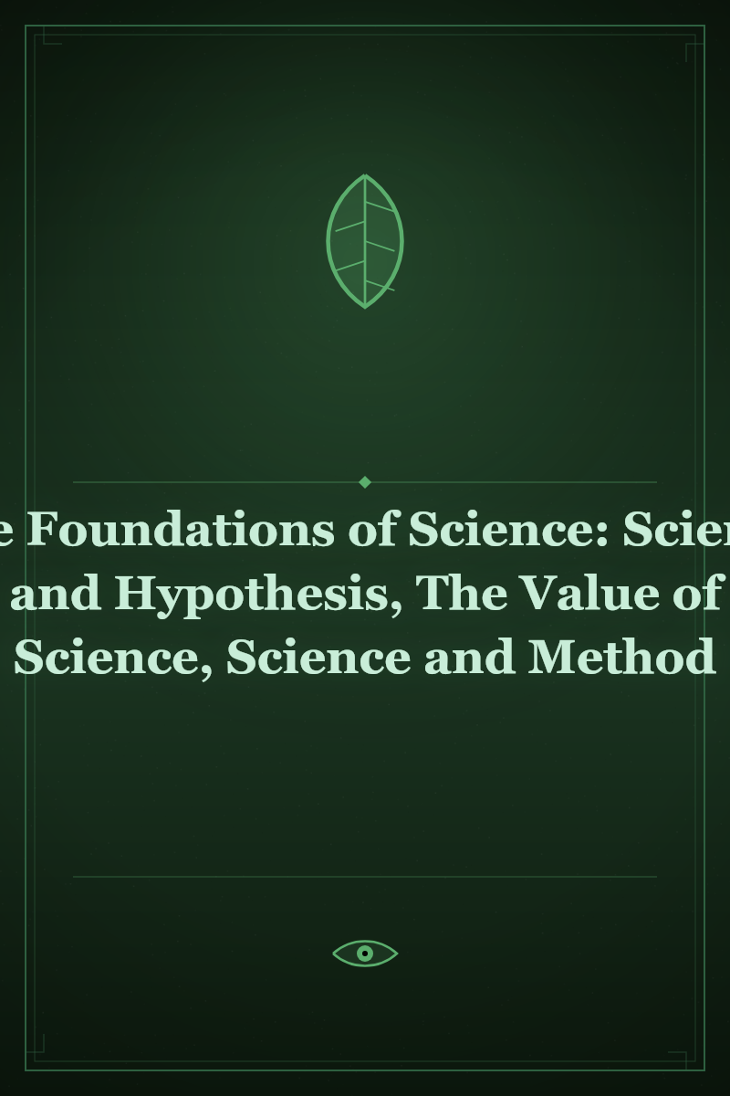 The Foundations of Science: Science and Hypothesis, The Value of Science, Science and Method